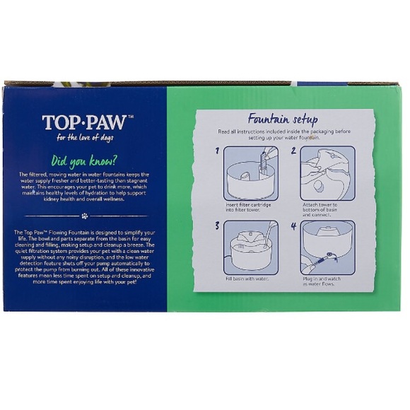 Top Paw® Dog/Cat Flowing Water Fountain (EUC) - Picture 4 of 8